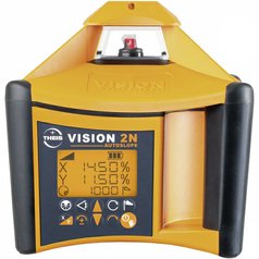 Laser rotační  VISION 2N + přijímač FR45 pro vodorovnou a svislou rovinu s digitálním sklonem osy X a Y,  THEIS  15-T403060