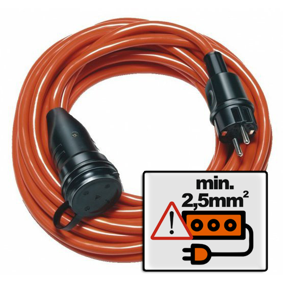 25m Prodlužovací kabel IP44 oranzová, průřez 2,5mm2 1166821011