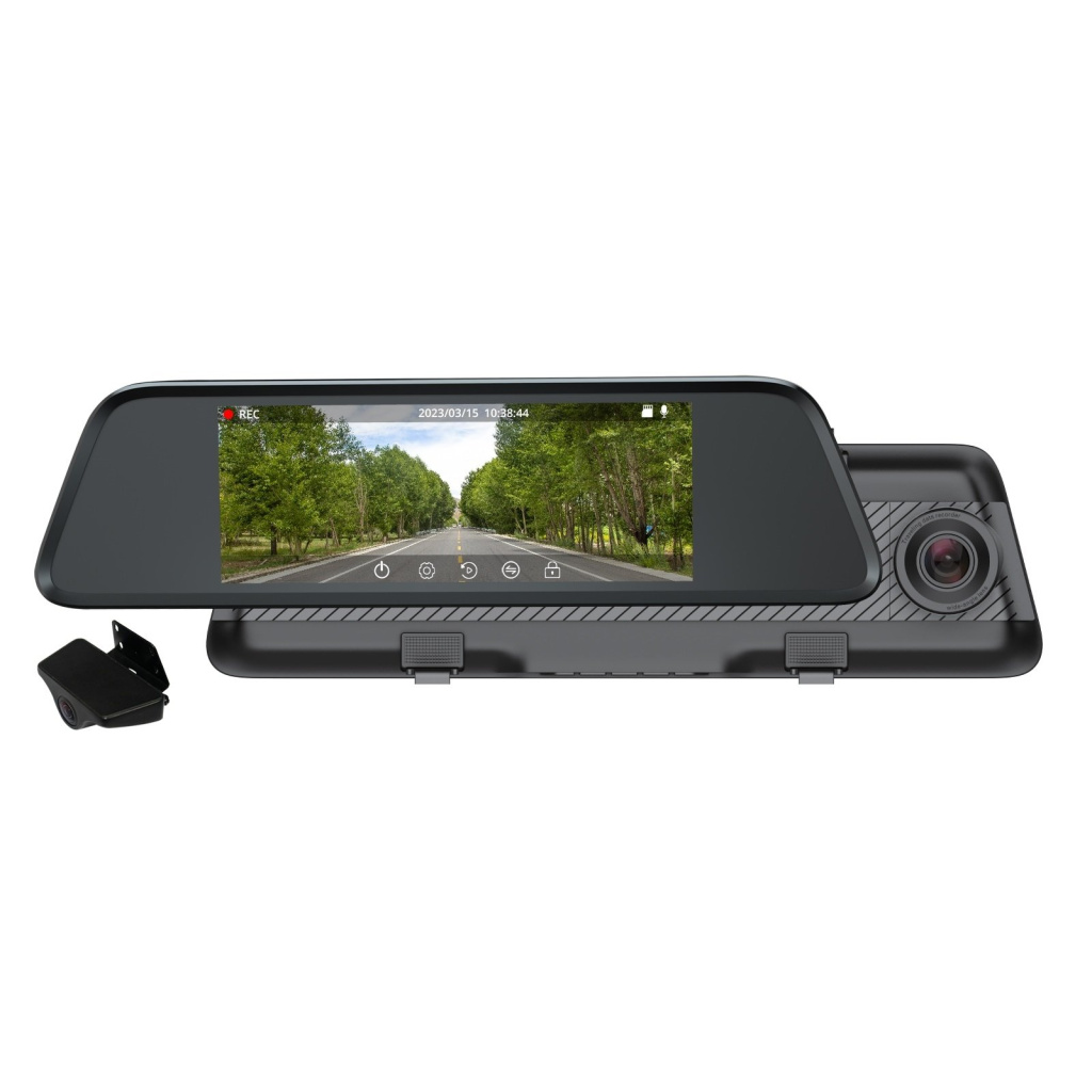 Kamera do auta ve zpětném zrcátku CEL-TEC M7 Dual GPS