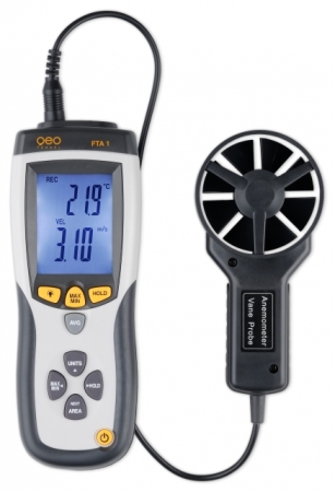 Měřič rychlosti, průtoku a teploty vzduchu FTA 1, GeoFennel 20-G800450