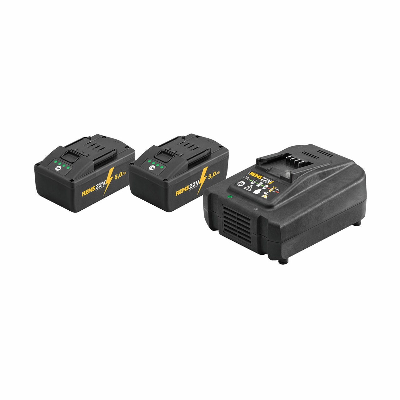 REMS Power-Pack 22V, 5,0 Ah / 230V, 290 W Akumulátory a nabíječka, 571593 R220