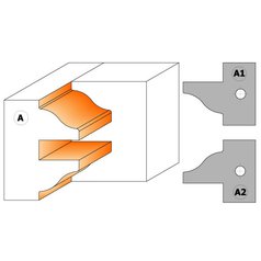 CMT Nůž pro C694015 - pár žiletek A1 25x29,8x2mm C695015A1 CMT Nůž pro C694015 - pár žiletek A1 25x29,8x2mm C695015A1