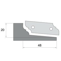 IGM Profilový nůž pro F631 - typ A, horní braní F631-90100