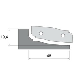IGM Profilový nůž pro F631 - typ B, horní braní F631-90200