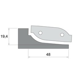IGM Profilový nůž pro F631 - typ C, horní braní F631-90300
