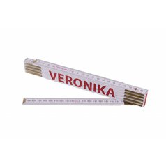 Metr skládací 2m VERONIKA (PROFI,bílý,dřevo)