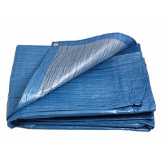 PE plachta zakrývací 2x2m 70g/1m2 modro-stříbrná