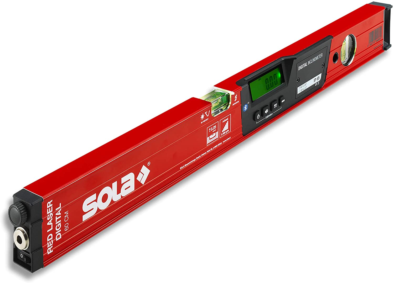 Vodováha hliníková laserová RED 60cm digital, 71051001 SOLA