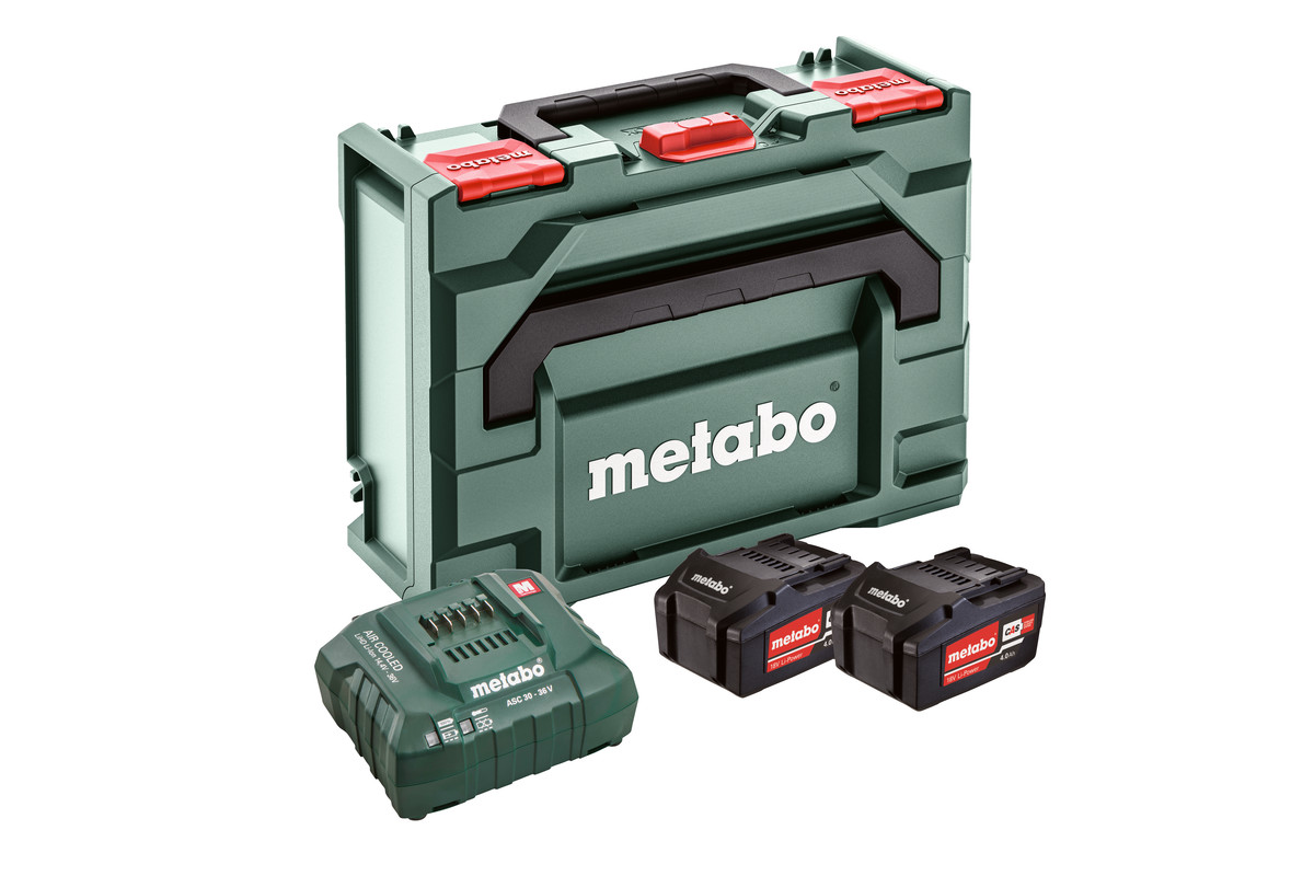 Metabo 685064000 Základní sada 2× Li-Power 4,0 Ah + Metaloc II