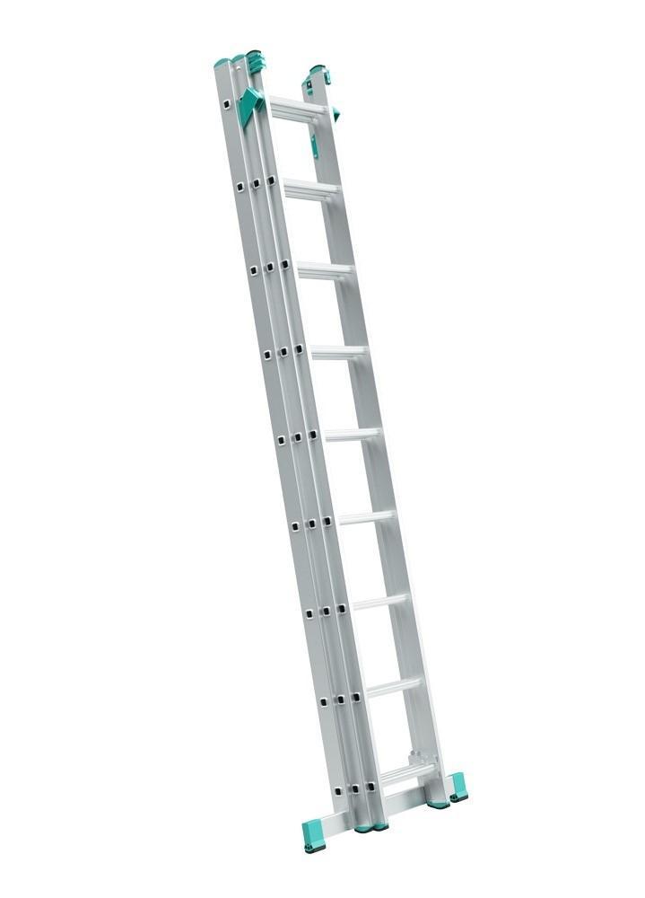 Žebřík trojdílný univerzální s úpravou na schody EUROSTYL 2,86/6,26 m, 3x10 příček, 7810 ALVE