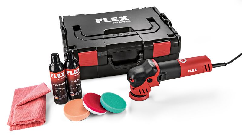 FLEX XFE 7-12 80 P-Set 700 W Excentrická leštička na malé plochy, 447.137